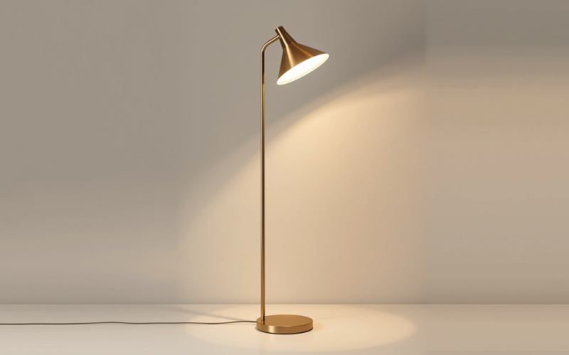 modern gold floor lamp