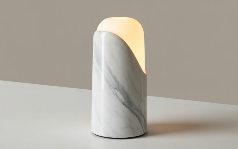 marble table lamp