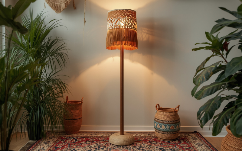 boho floor lamp
