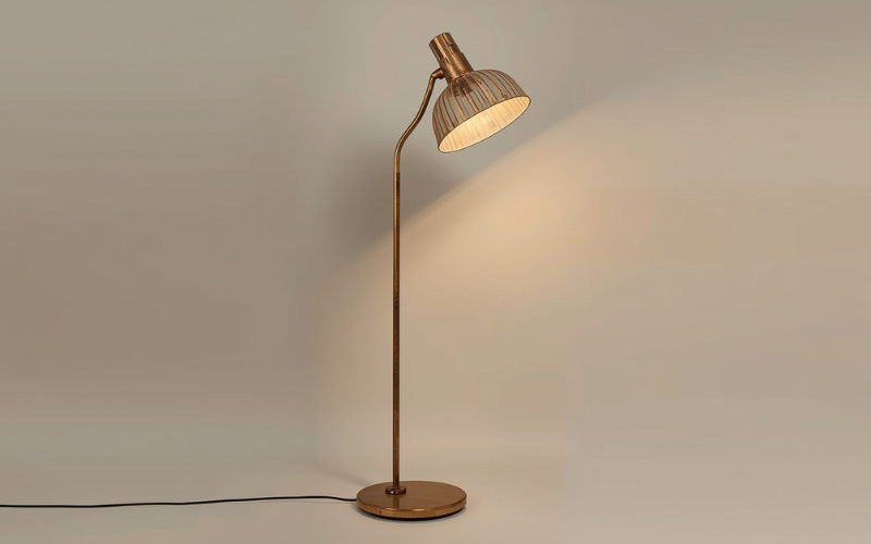 mid-century retro standing lamp