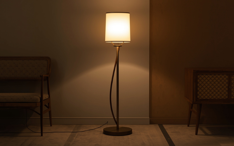retro floor lamp