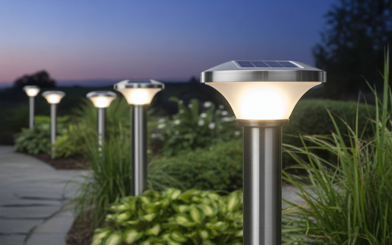 LED solar lamps outdoor