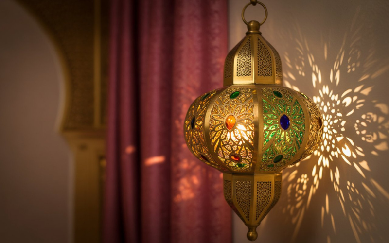 brass Moroccan lamps