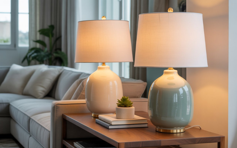 solo ceramic living room lamps