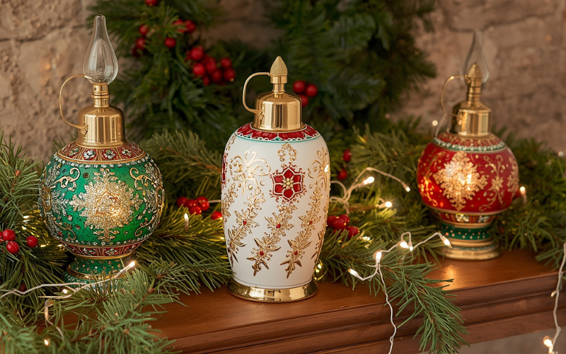 battery-operated Christmas lamps