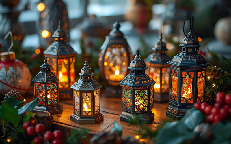 small Christmas lamps