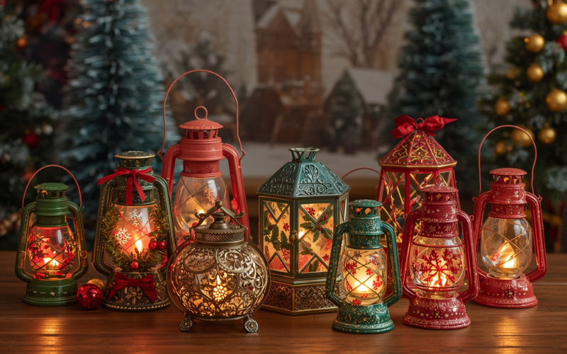 Christmas table lamps