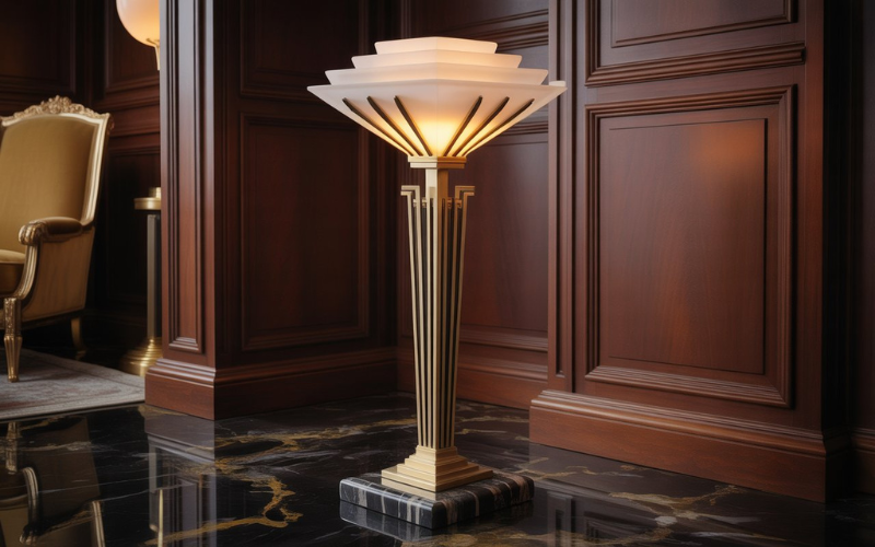 art deco floor lamp