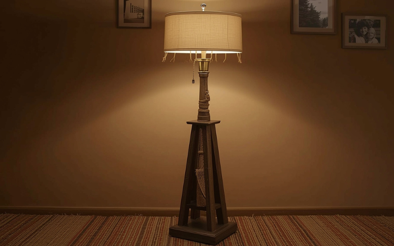 rustic floor lamp
