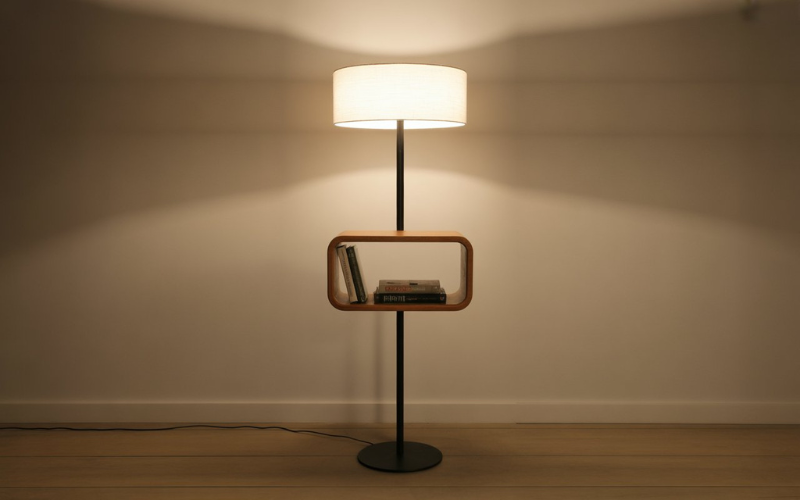  floor lamp with storage