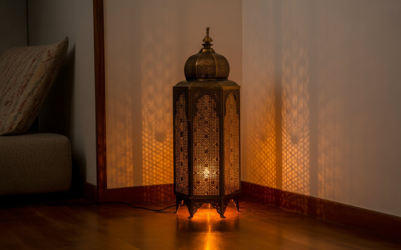 Brass Moroccan lamp