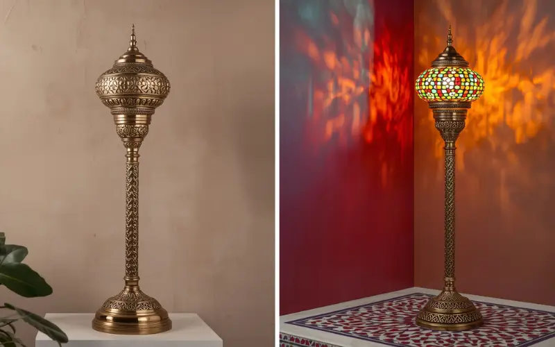 Moroccan standing lamp