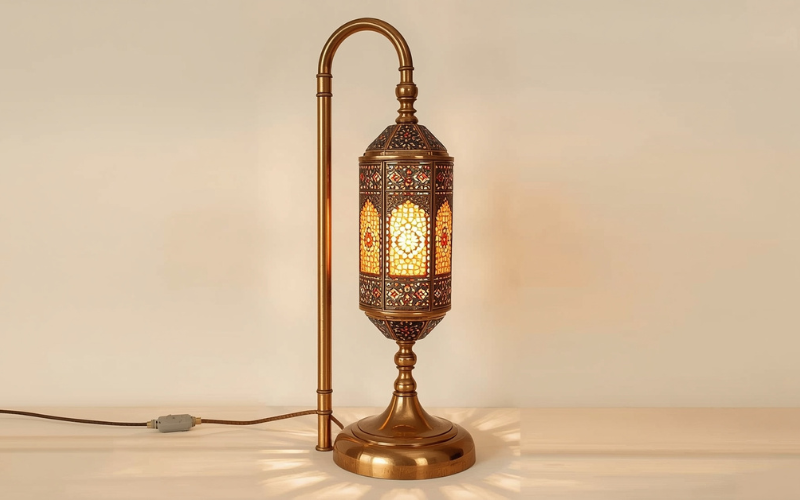 Moroccan lantern floor lamp 