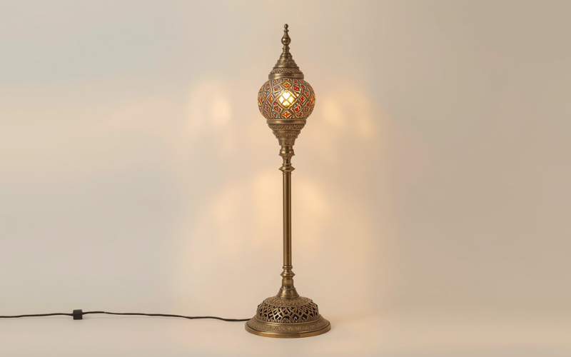Moroccan lamps are designed 