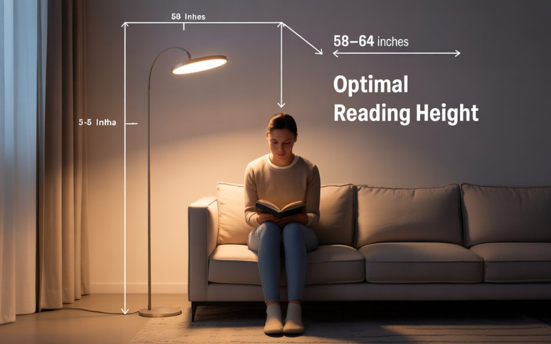 how tall should a floor lamp be