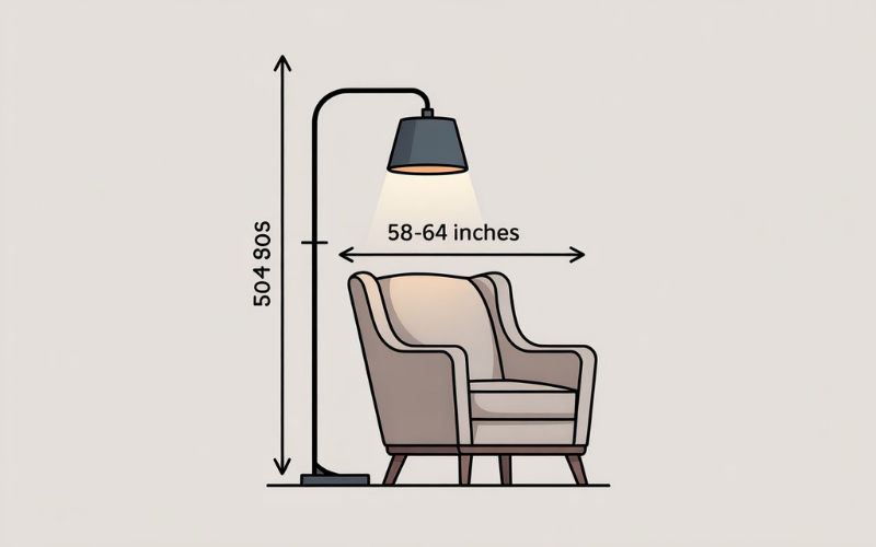 height of lamps for nursery