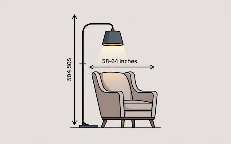 height of lamps for nursery