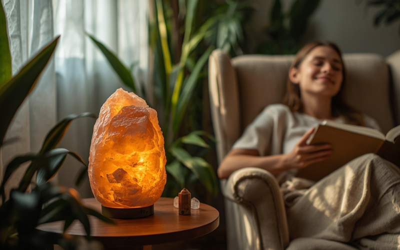 Mineral salt lamp