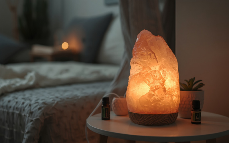 Natural salt crystal